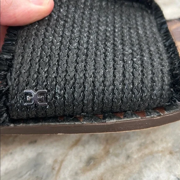 Sam Edelman Slides Sandals Black Rubber Sole size 8.5 - Picture 5 of 14